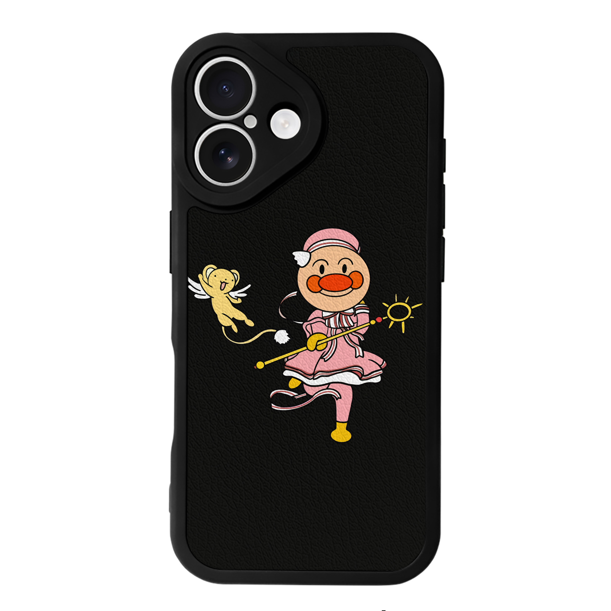 （画像用） アンパンマン Anpanman 【iPhone 16シリーズ対応】シリコンスマホケース（レザー調） 材質：シリコン